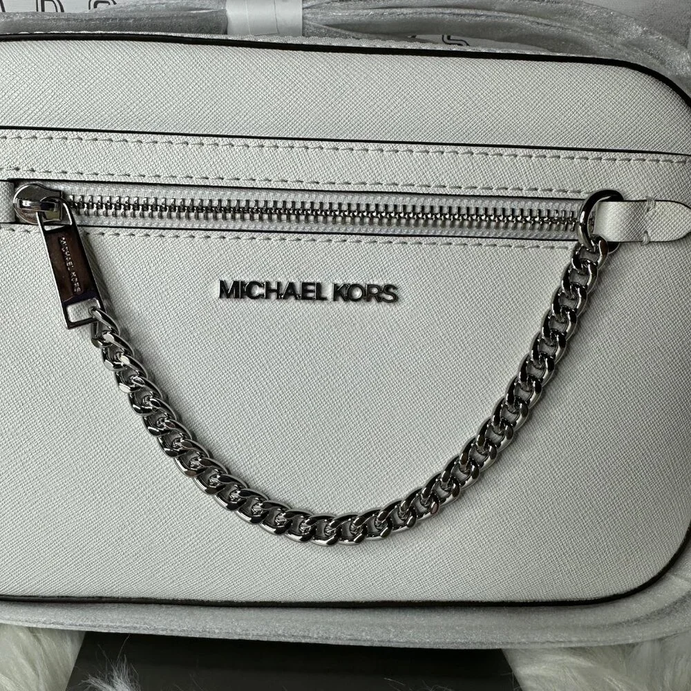 ❌SOLD❌NWT Michael Kors Jet Set Large Saffiano Leather Crossbody Bag - Picture 7 of 7